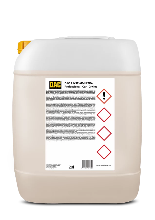 DAC RINSE AID ULTRA (Automobilio džioviklis)