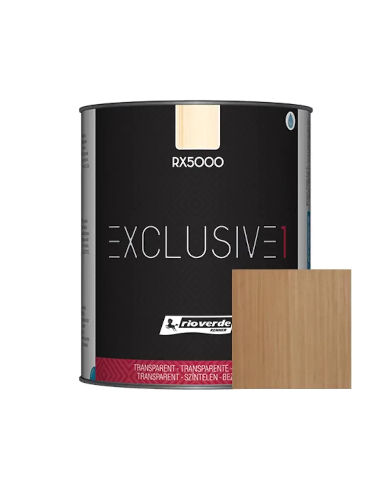 Rio Verde EXCLUSIVE 1 Oak RX5002 - viskas viename matinė medienos apsaugos priemonė su apsauga nuo UV spindulių - 5 L