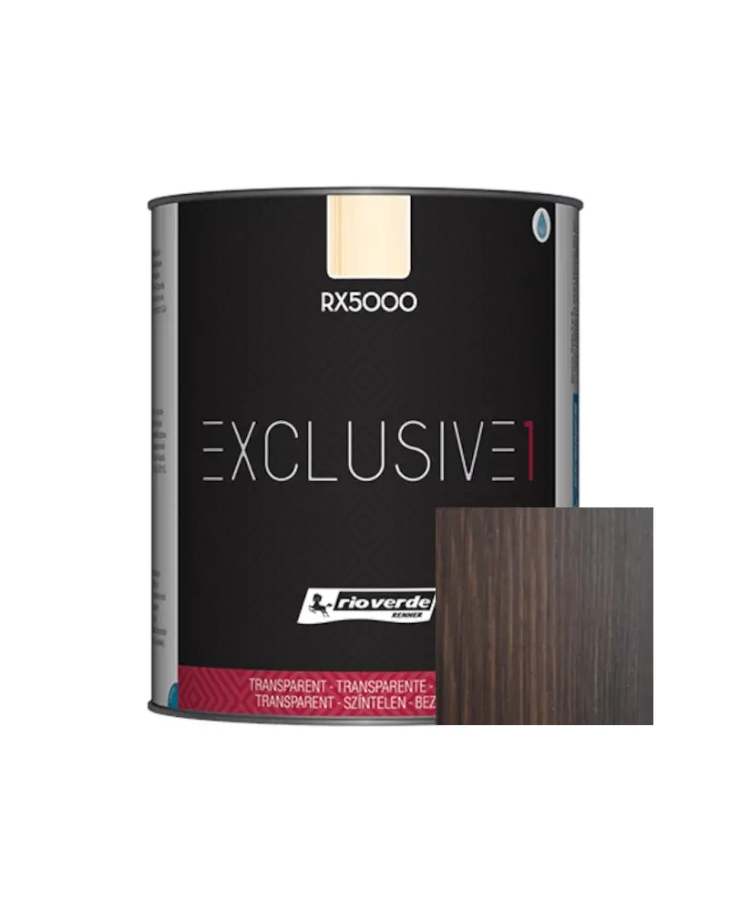 Rio Verde EXCLUSIVE 1 Wenge RX5005 - viskas viename matinė medienos apsaugos priemonė su apsauga nuo UV spindulių - 0.25 L