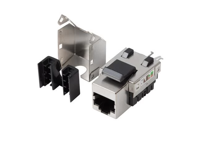 Rj45 Lizdo Keystone Modulis - Lsa Ftp Cat.6 90 Laipsnių Kampu į Montavimo Dėžutę