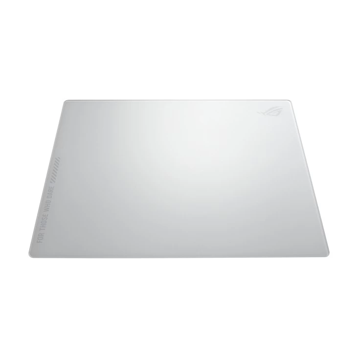Rog Moonstone Ace Glass Pelės Kilimėlis 500x400 Mm, Baltas