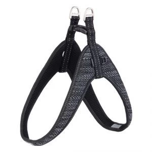ROGZ juodos minkštos atspindinčios petnešos 36cm XS SJQ36, SJQ36A