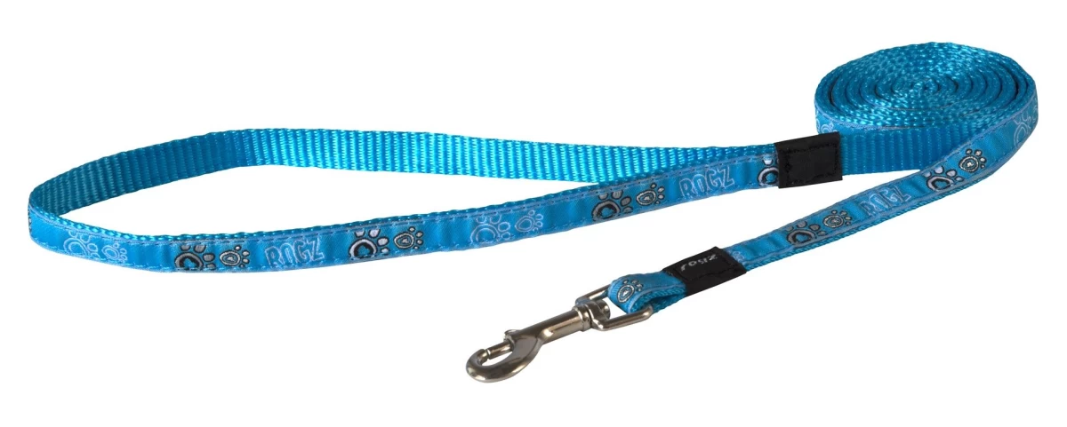 ROGZ pavadėlis Turquoise Paw 140*1.6cm HL12CG, HL12CG