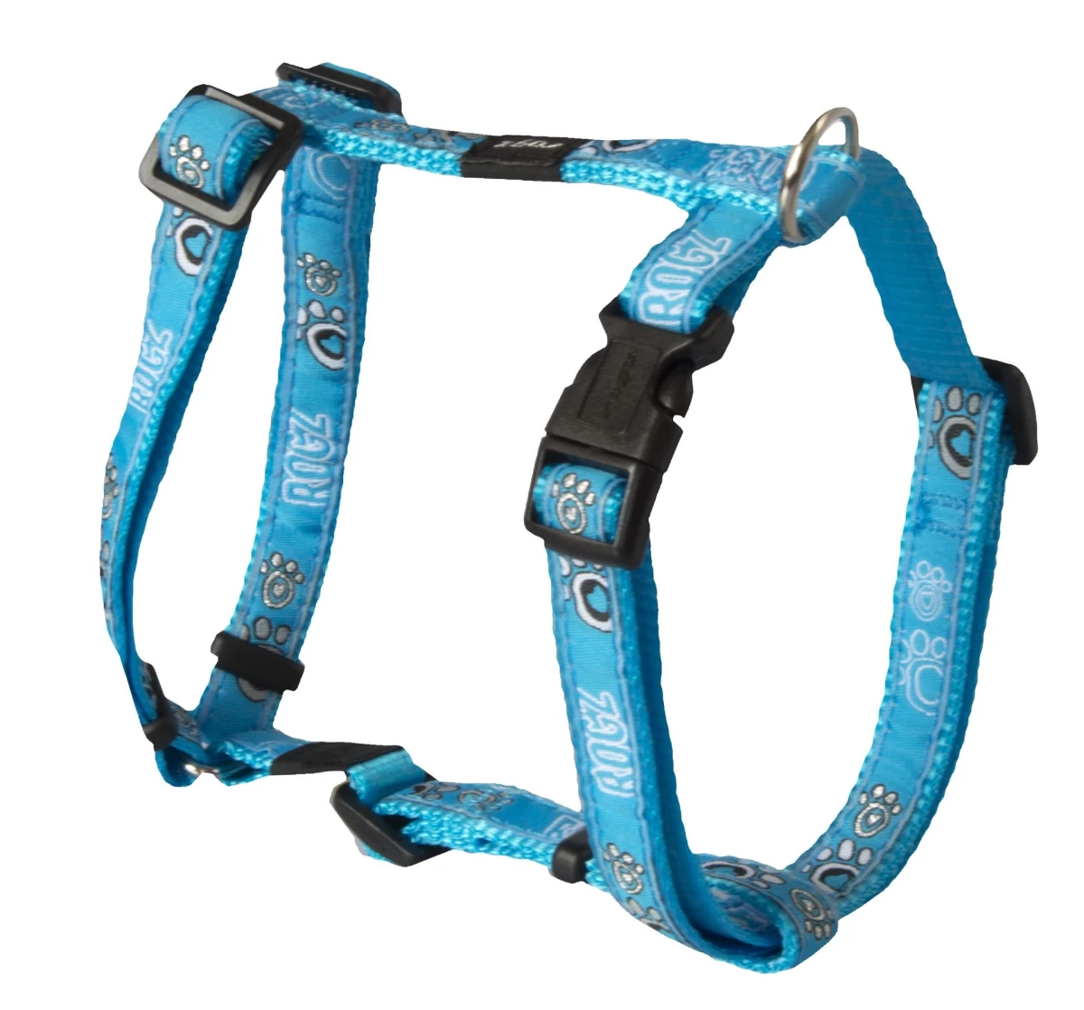 ROGZ petnešos Turguoise Paw 1.6cm SJ12CG, SJ12CG
