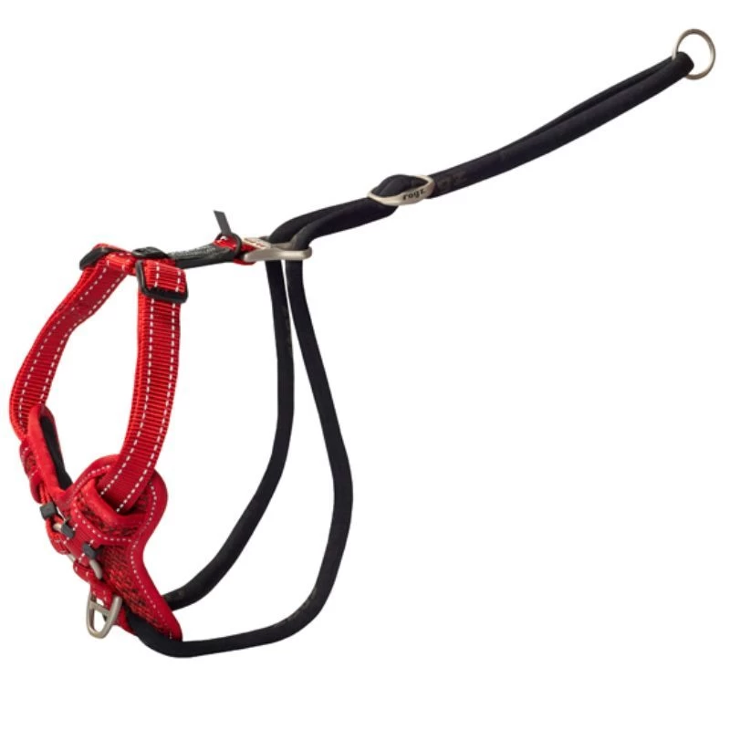 ROGZ Stop Pull Harness raudonos petnešos 60-100cm, SPSJ05C