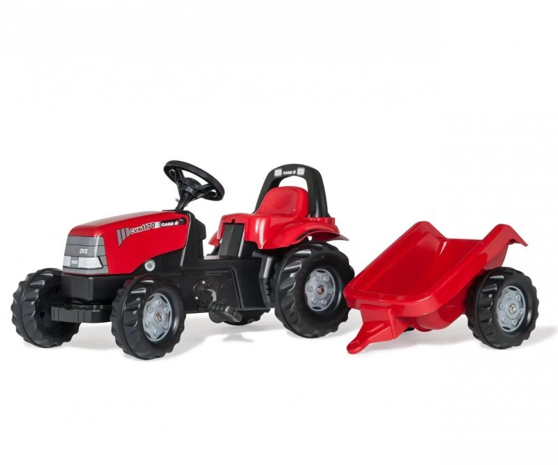 Rolly Toys 012411 Rolly Kid Case 1170 Cvx Traktorius Su Priekaba