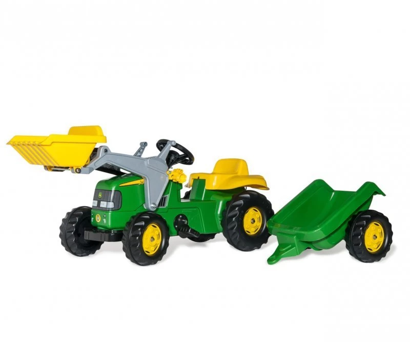 Rolly Toys 023110 John Deere Rolly Kid Traktorius Su Kaušu Ir Priekaba