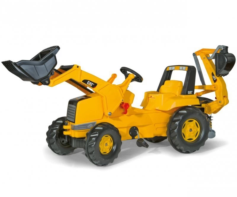Rolly Toys 813001 Rolly Junior Cat Traktorius Su Kaušu Ir Ekskavatoriumi