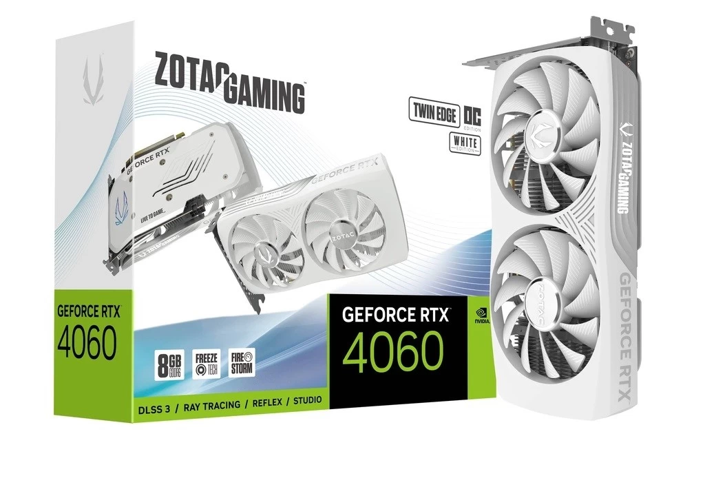 RTX 4060 TWIN EDGE OC   WHITE 8GB GDDR6 128bit