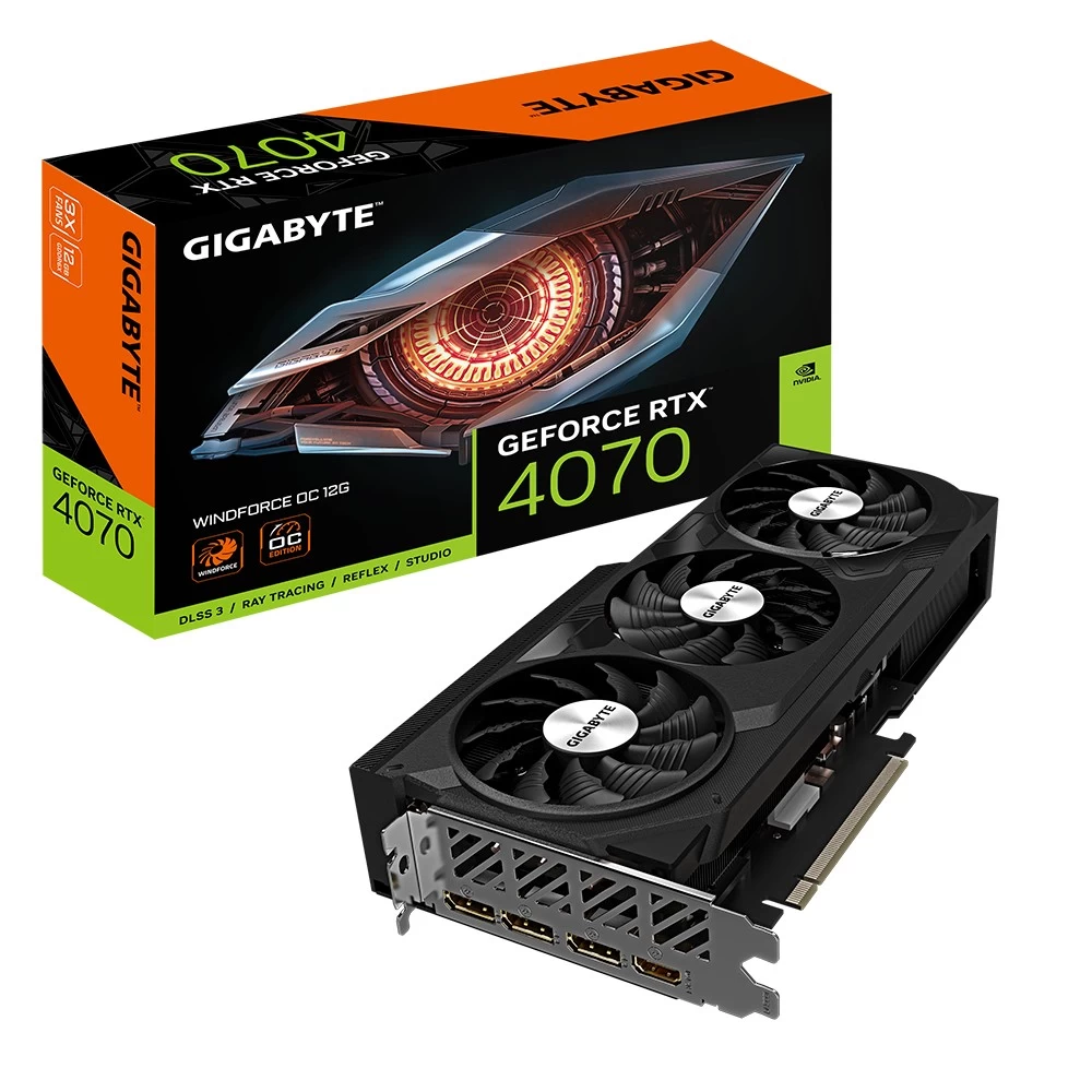 RTX 4070 WINDFORCE 12GB GDDR6X 192bit 3DP/HDMI