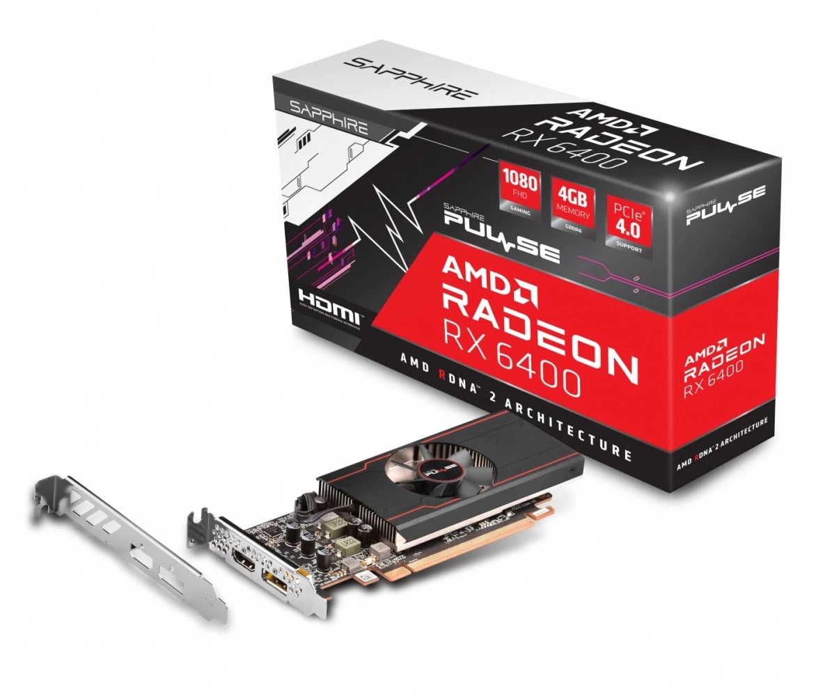 RX 6400 PULSE GAMING 4G B GDDR6 64bit DP/HDMI