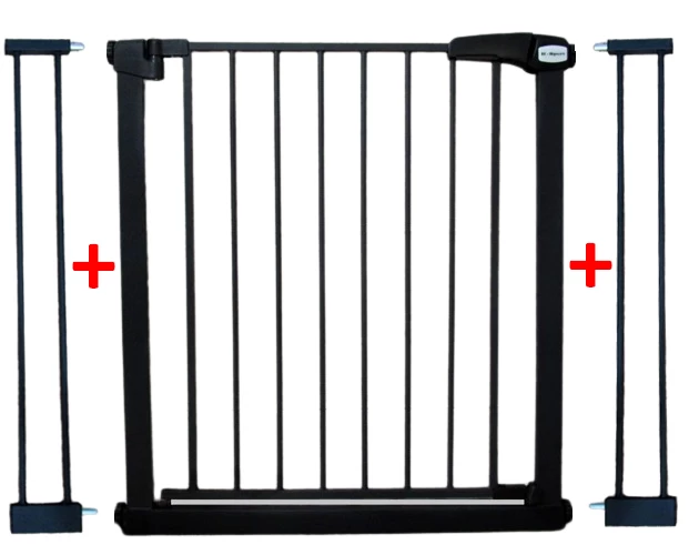 Safety Bars S2 Black Laiptų, Durų 79-105 Cm Apsauginis Išsiplėtimo Rėmas