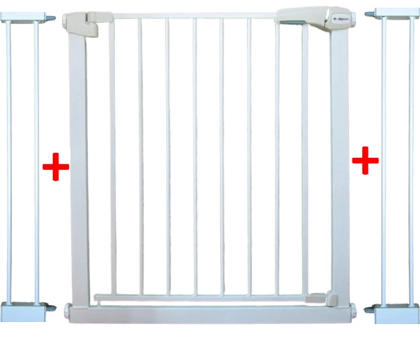Safety Bars S2 White Laiptams, Durims 79-105 Cm Apsauginis Išsiplėtimo Rėmas