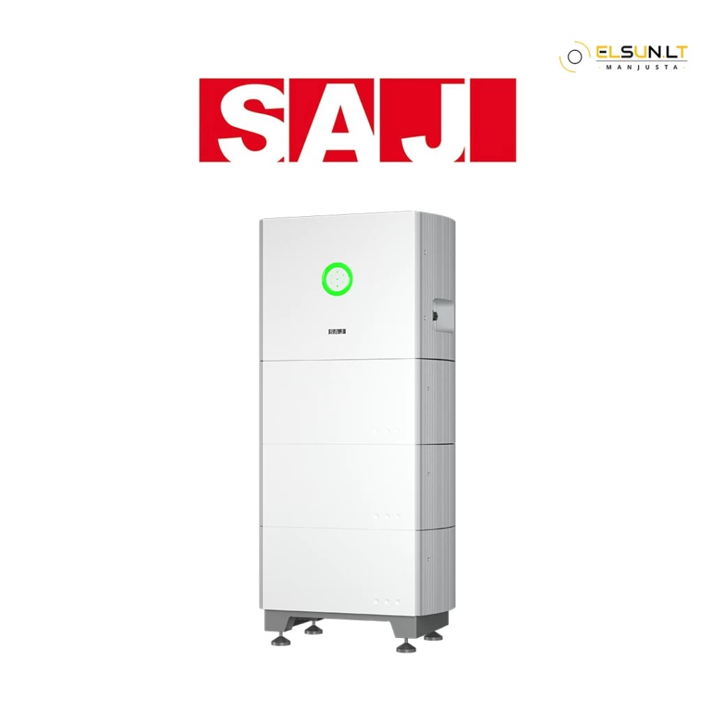 SAJ 10 kW hibridinis inverteris SAJ HS2 + 15kWh energijos kaupiklis su BMS