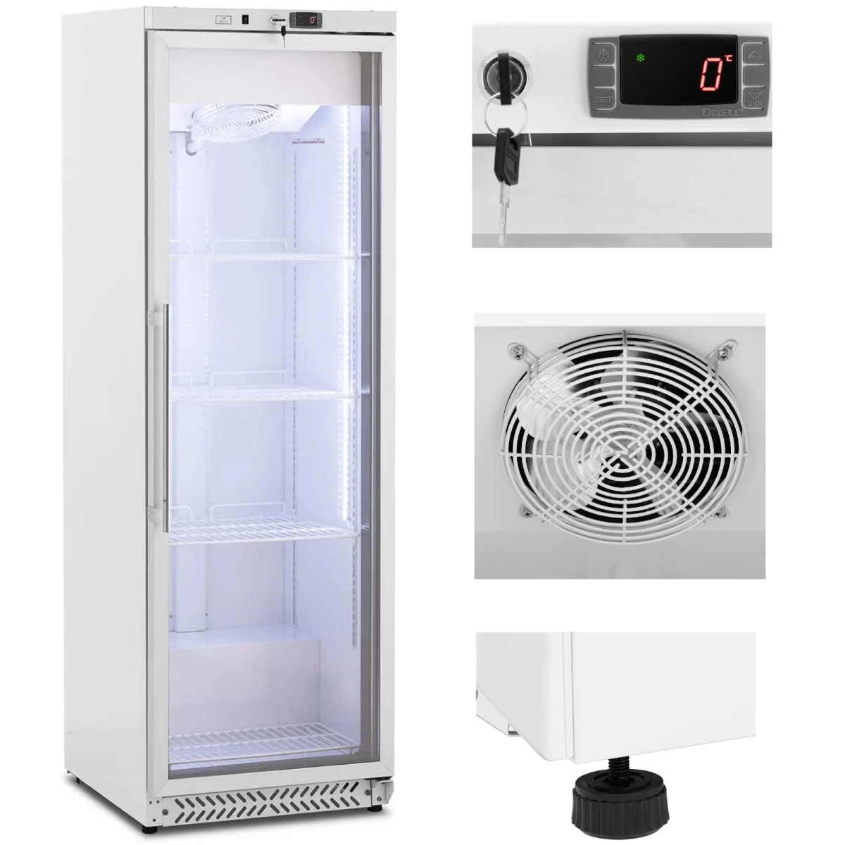 šaldomas Gastronomijos šaldytuvas Su 4 Lentynomis 380 L 215 W