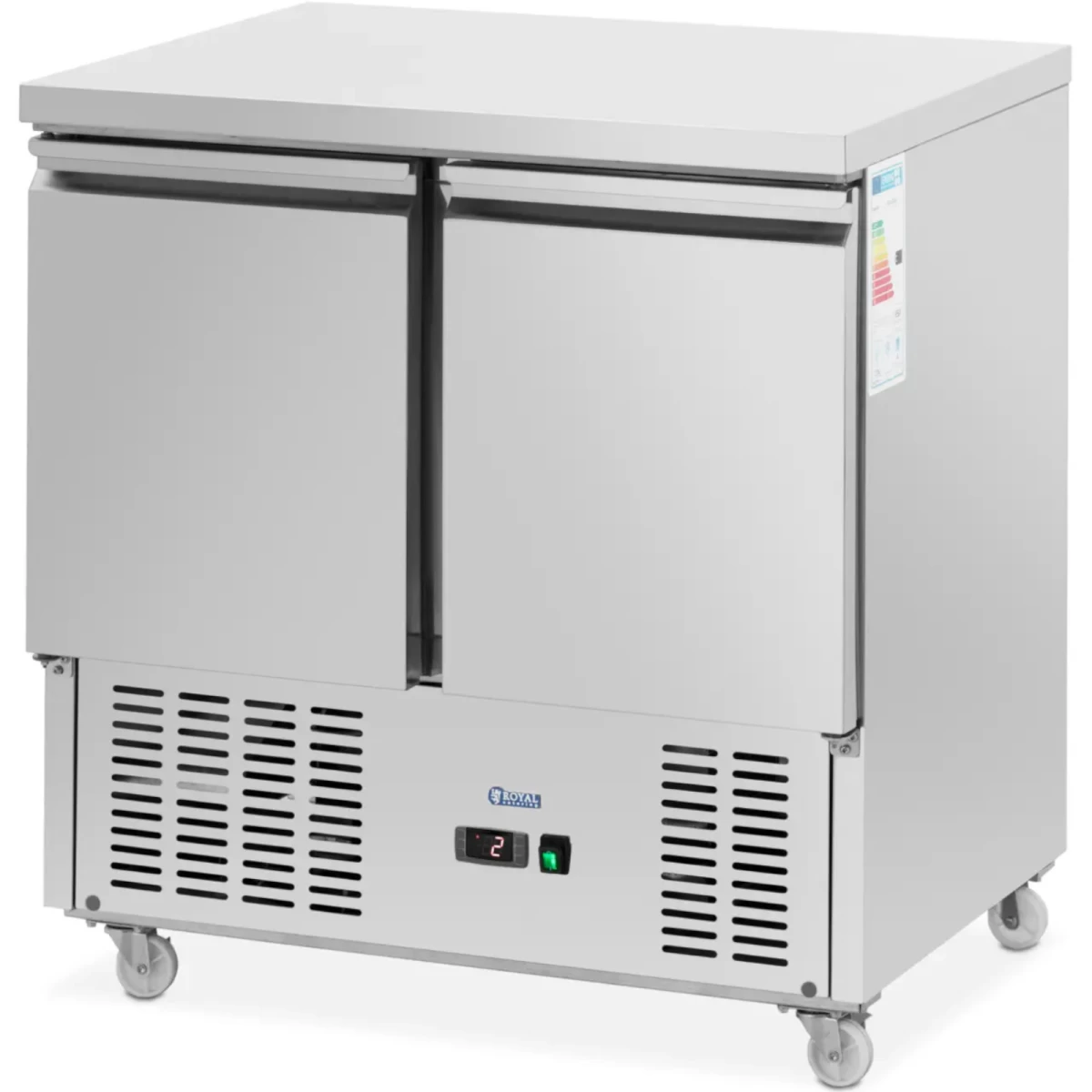 šaldomas Gastronomijos Stalas Ant Ratukų 2 Skyriai 240 L 90 X 70 X 95 Cm