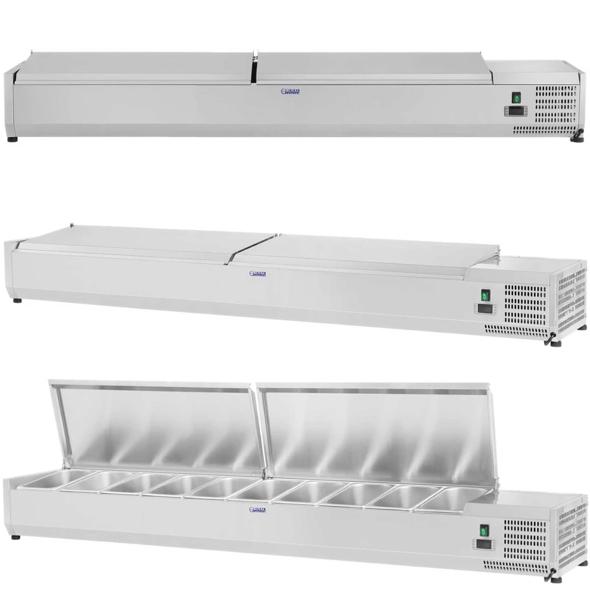 šaldymo Padėklas Su Plieniniu Dangčiu 10x Gn1/4 200cm