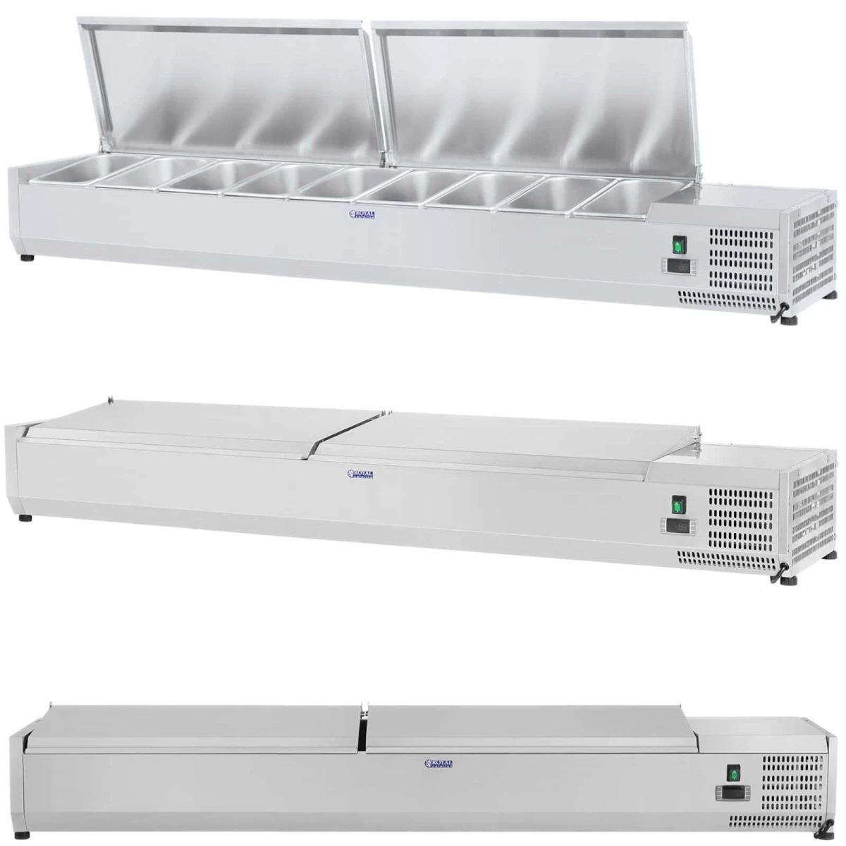 šaldymo Padėklas Su Plieniniu Dangčiu 9x Gn1/3 200 Cm