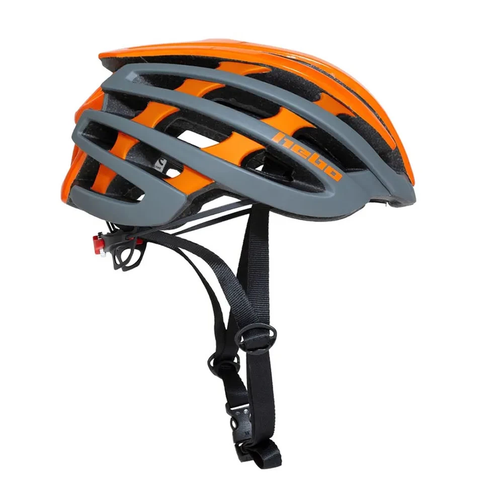 Šalmas HEBO Casco Bici Core // dydis: 55-58 cm (pilka/oranžinė)