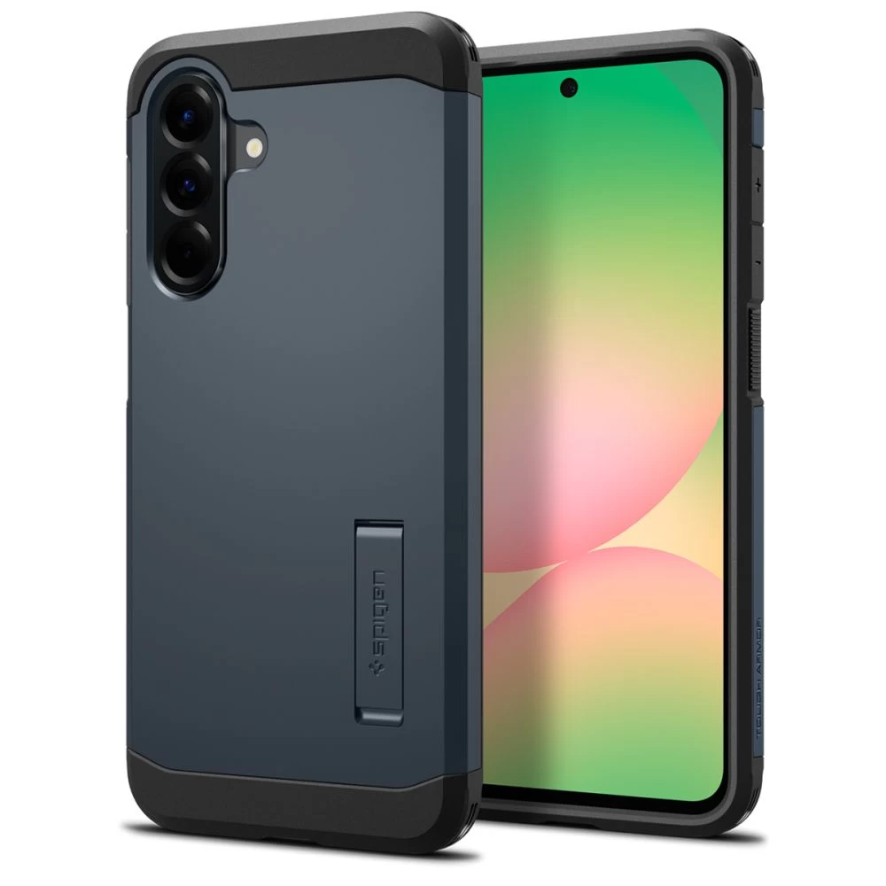 samsung Galaxy A56 5g Galinis Dėklas Su tough Armor Stovu - Pilkai Juodas