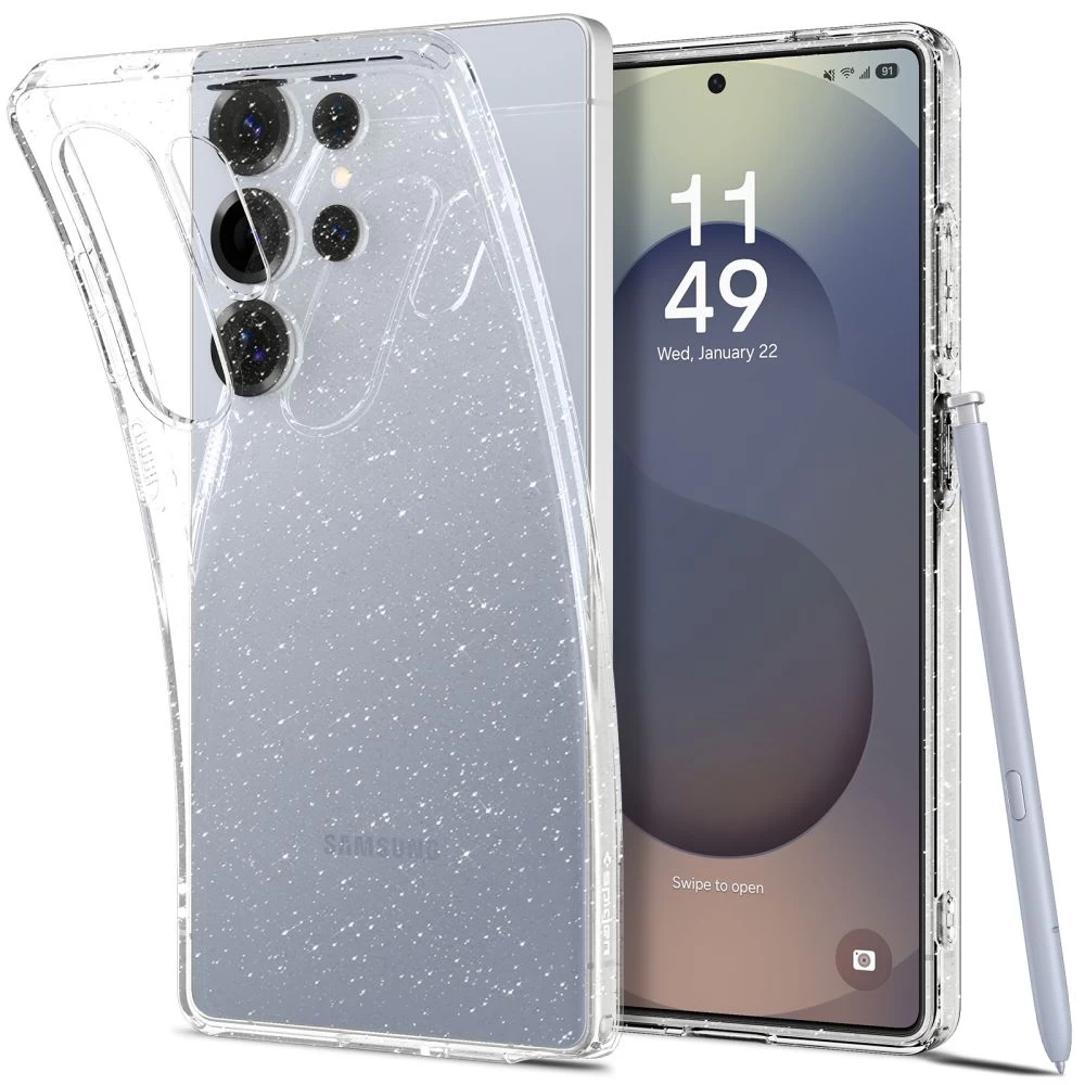 samsung Galaxy S25 Ultra Liquid Crystal Dangtelio įmautė - Skaidri Ir Brokuota