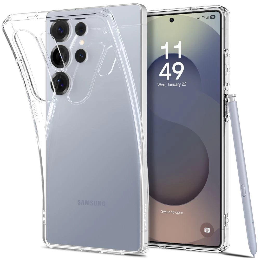 samsung Galaxy S25 Ultra Liquid Crystal Dangtelio įmautė - Skaidri