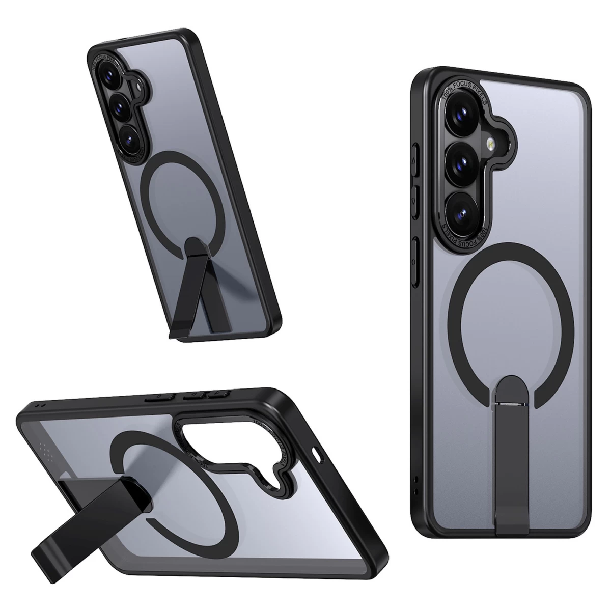 „samsung Galaxy S26 Plus“ Dėklas Su Stovu „hybrid Armor X Magsafe“ – Juodas