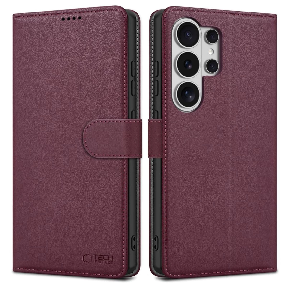 samsung Galaxy S26 Ultra Wallet Dėklas - Bordo Spalvos