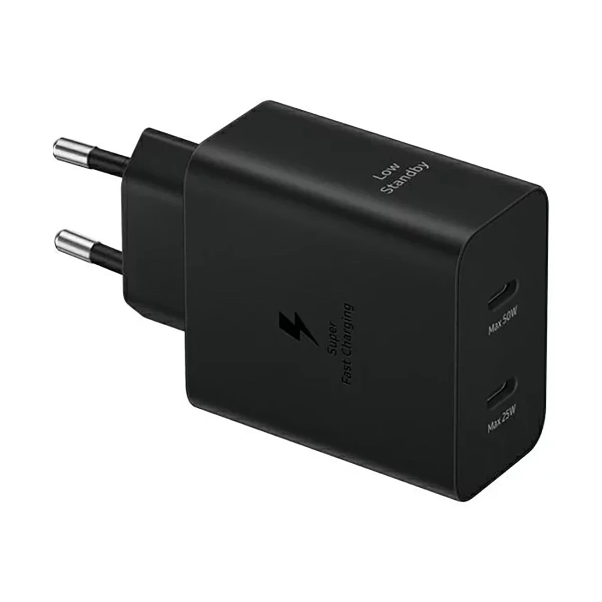 samsung Maitinimo Adapteris Duo 2x Usb-c 50w - Juodas