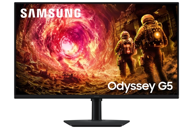 Samsung Odyssey G5 G50F Monitorius 32'' IPS QHD 2560x1440, 1 ms, 300 cd/m2, 180 Hz, Juoda