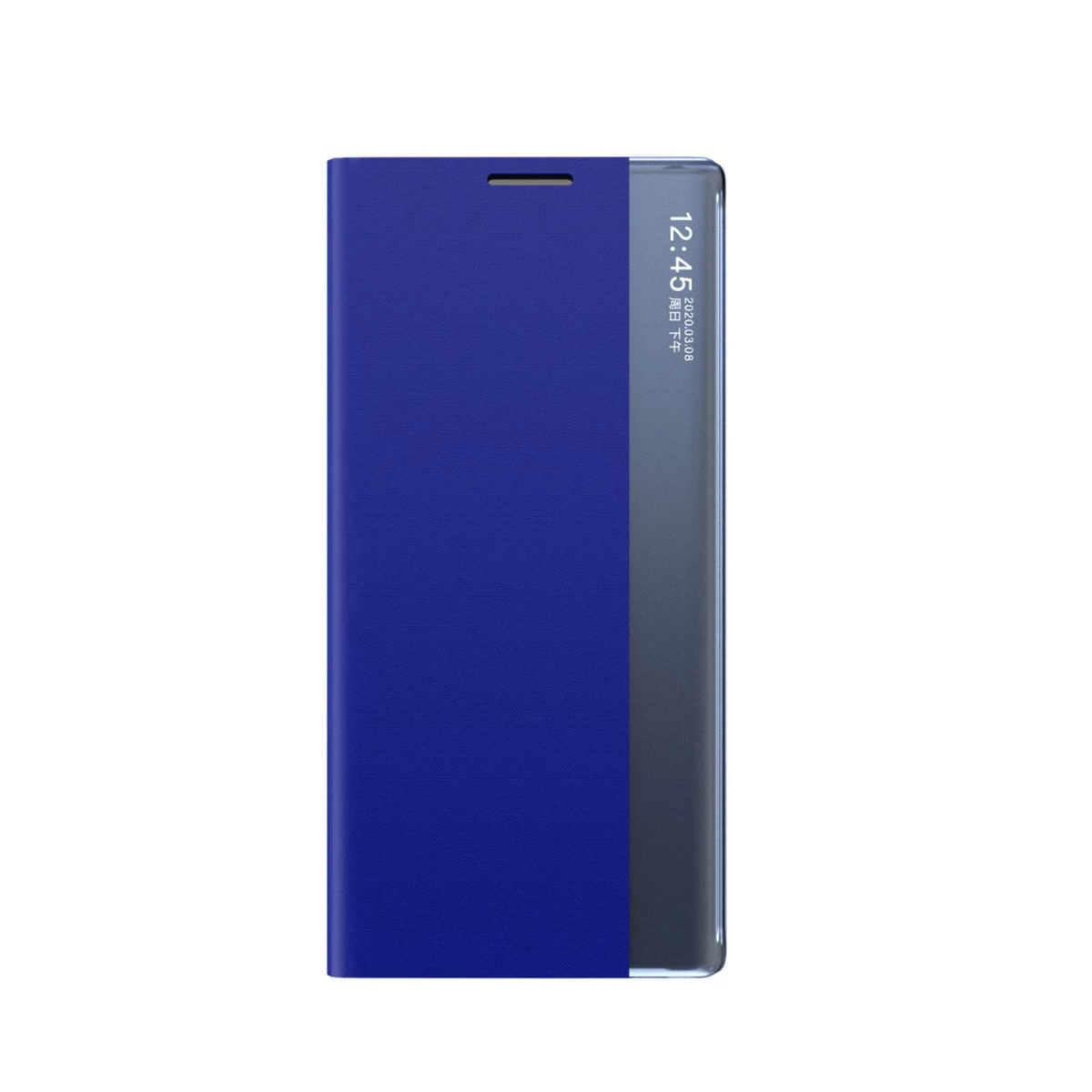 samsung S24 Ultra Dėklo Dangtelis Su Magnetiniu Atvartu New Sleep View Case Blue.