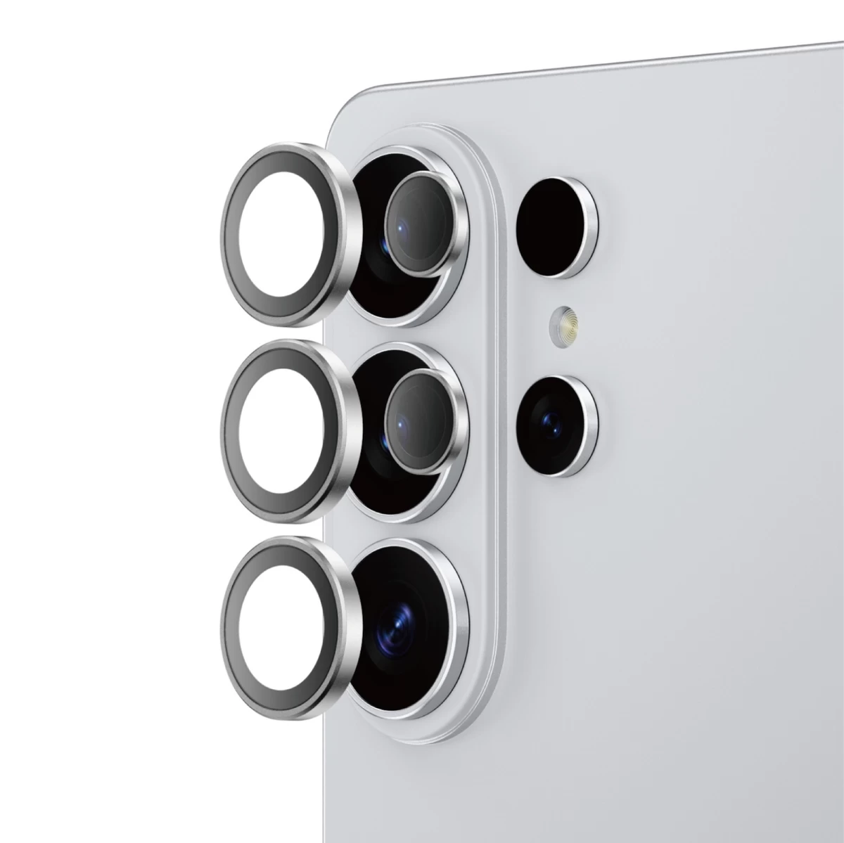 samsung S26 Ultra Sapphire Radix Ar Lens Glass Kameros Salelės Grūdintas Stiklas - Sidabrinis