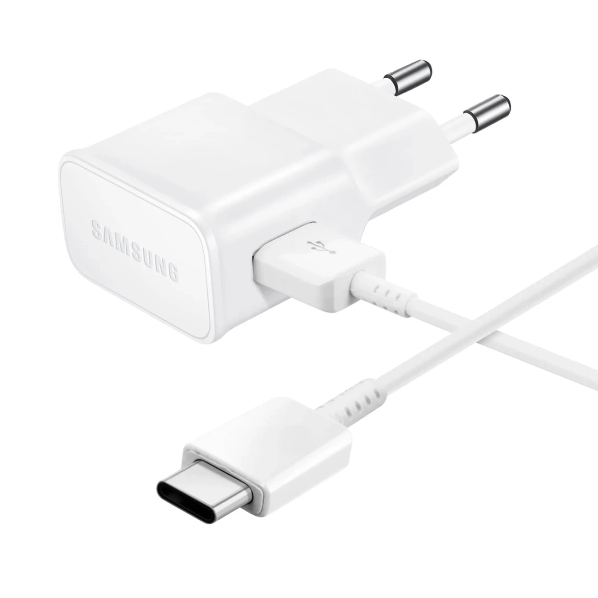 samsung Usb-a 15 W Tinklo įkroviklis Su Usb-a - Usb-c Kabeliu - Baltas