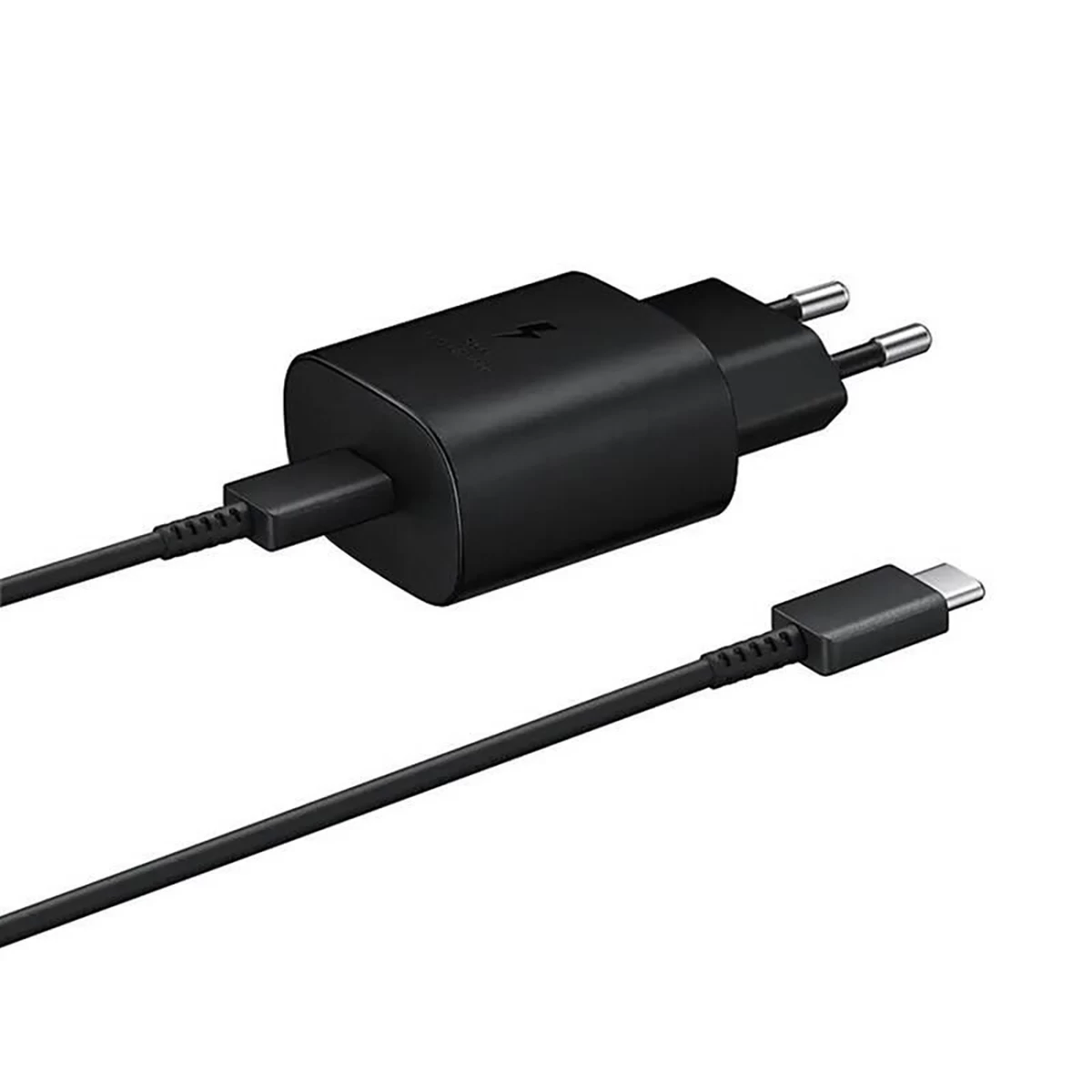 samsung Usb-c 25 W Tinklo įkroviklis Su Usb-c Kabeliu - Juodas