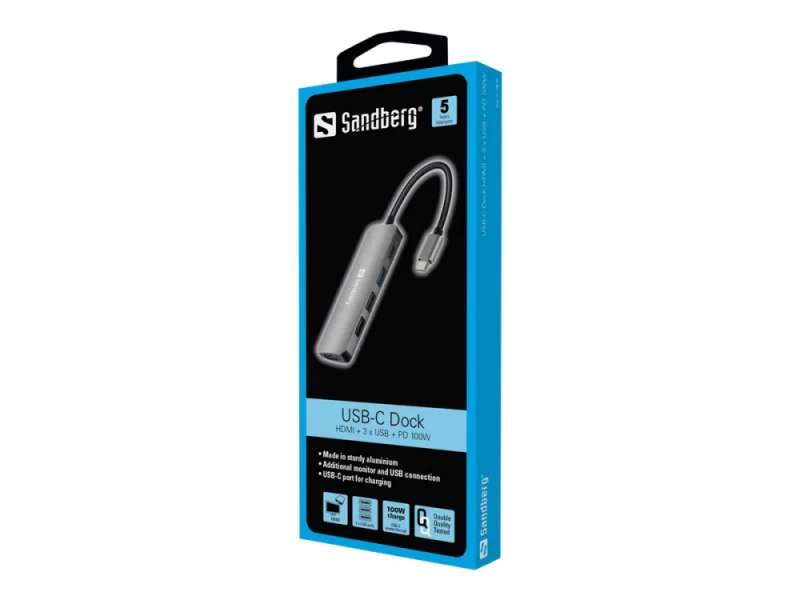 Sandberg 136-32 (grafitas / C Tipo Usb)
