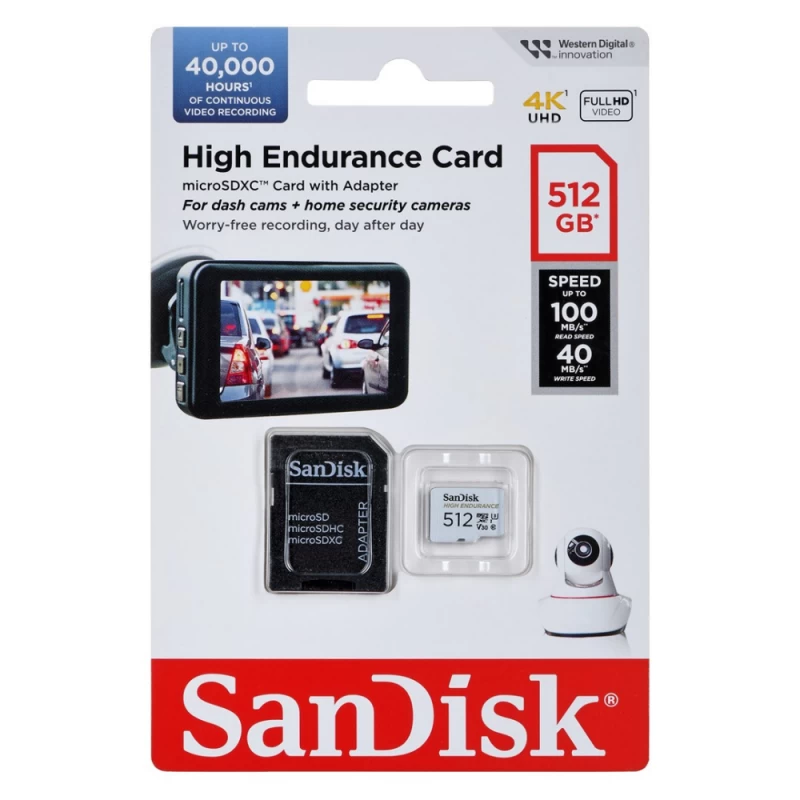Sandisk 512 Gb Atminties Kortelės Adapteris
