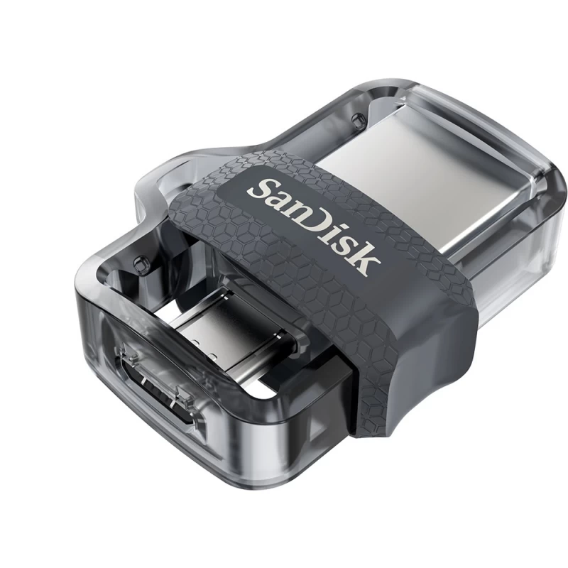 Sandisk Ultra Dual Drive M3.0 128gb (128gb /usb 3.0 / Sidabrinės Pilkos Spalvos )
