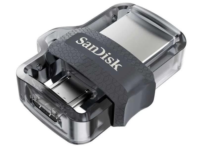 Sandisk Ultra Dual Drive M3.0 32gb (32gb /usb 3.0 / Sidabrinės Pilkos Spalvos )