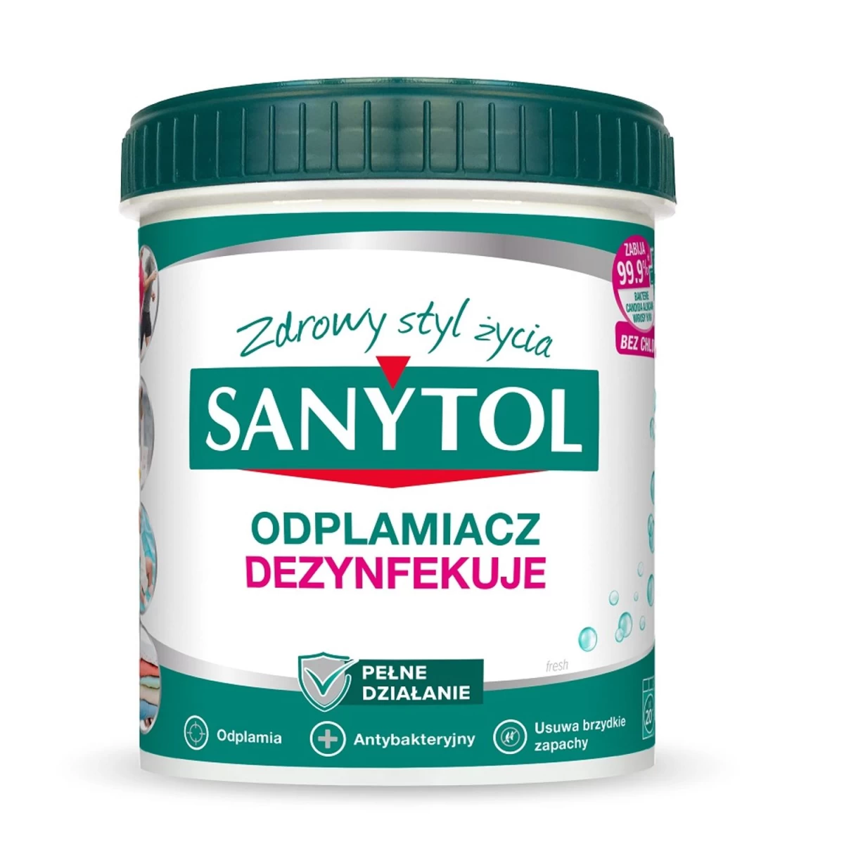 sanytol Dėmių Valiklis, Dezinfekuojantis Baltus Ir Spalvotus Audinius, 450g