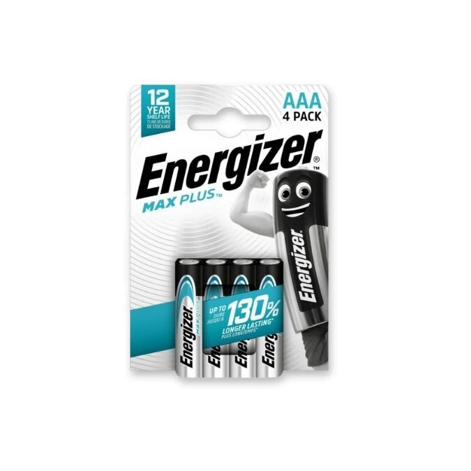 Šarminė baterjia LR03 (AAA) EP92 1.5V 1200mAh MAX plus Energizer, 4 vnt. Šarminė baterjia LR03 (AAA) EP92 1.5V 1200mAh MAX plus Energizer, 4 vnt.