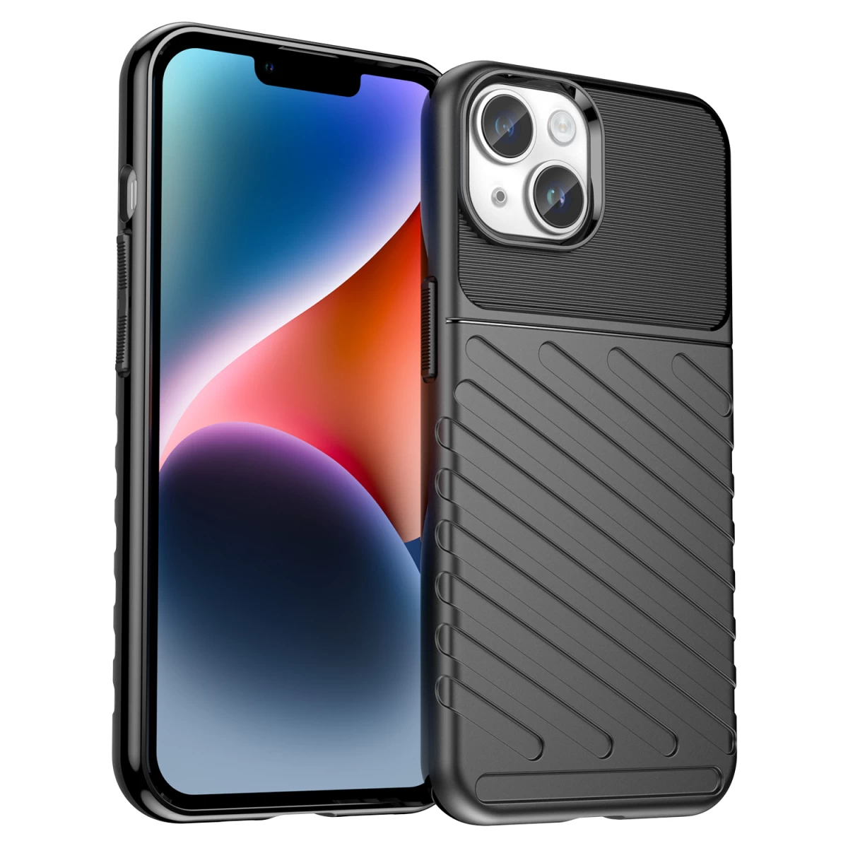 šarvuotas Dėklas iphone 14 Plus Thunder Case - Juodas