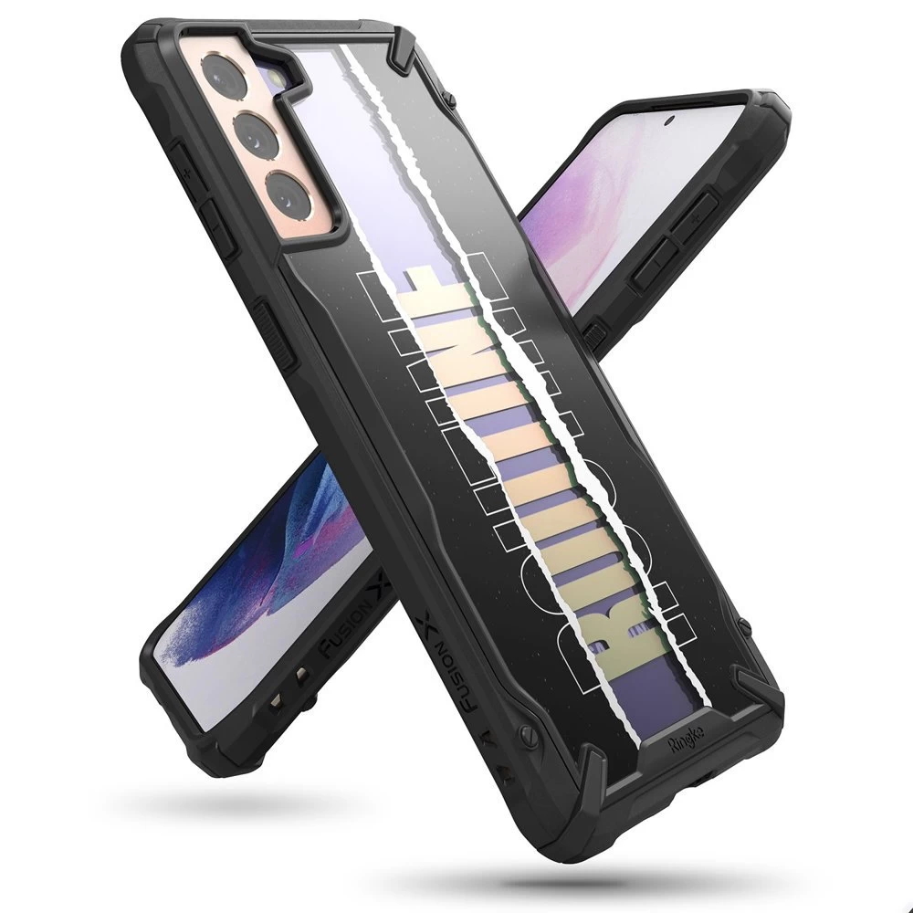 šarvuotas Dėklas Su Rėmeliu Galaxy S21+ 5g Fusion X Design Routine Juodas