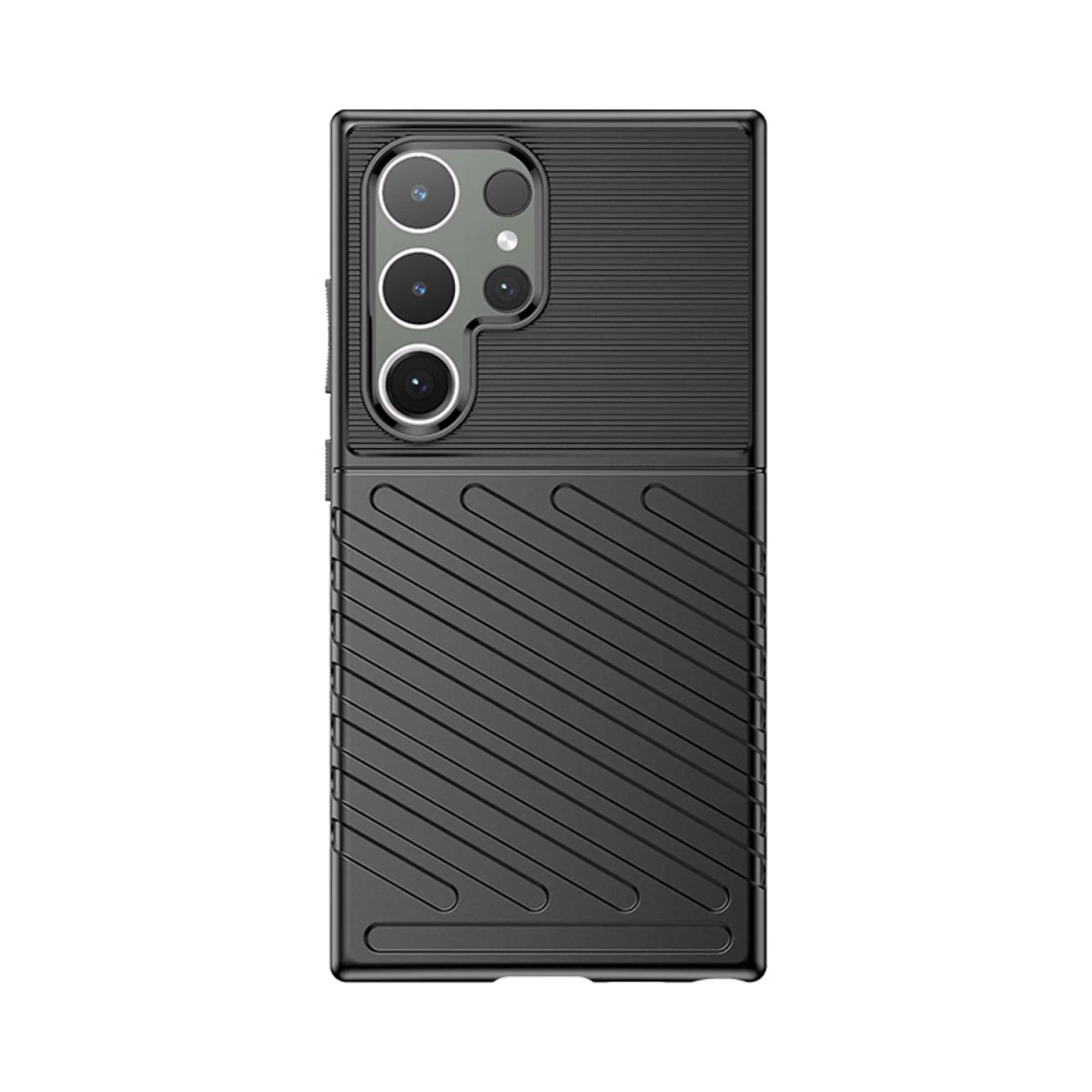 šarvuotas Dėklas Thunder Case, Skirtas Samsung Galaxy S24 Ultra - Juodas