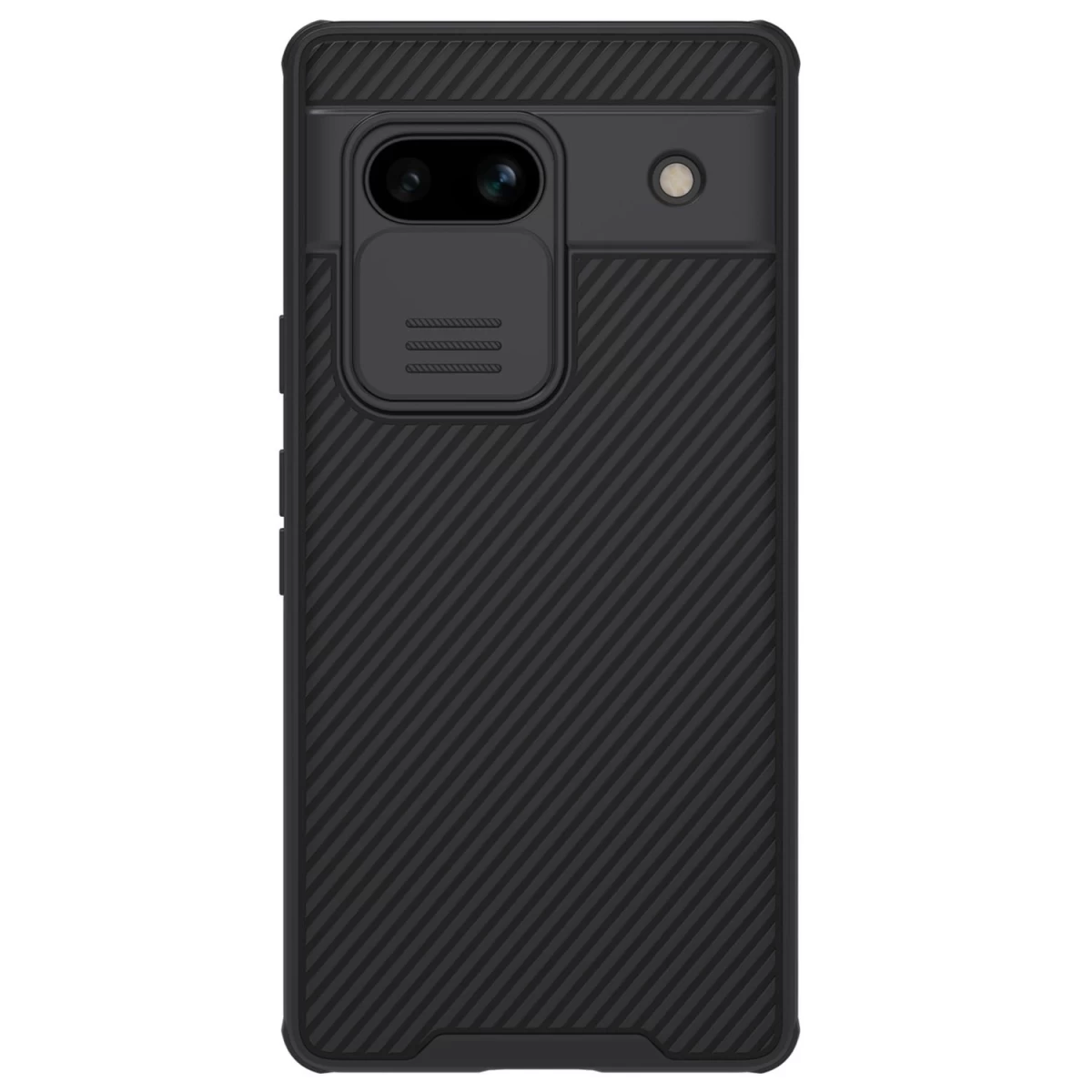 šarvuotas google Pixel 7a Dėklas Su Kameros Dangteliu nillkin Camshield Pro Case - Juodas