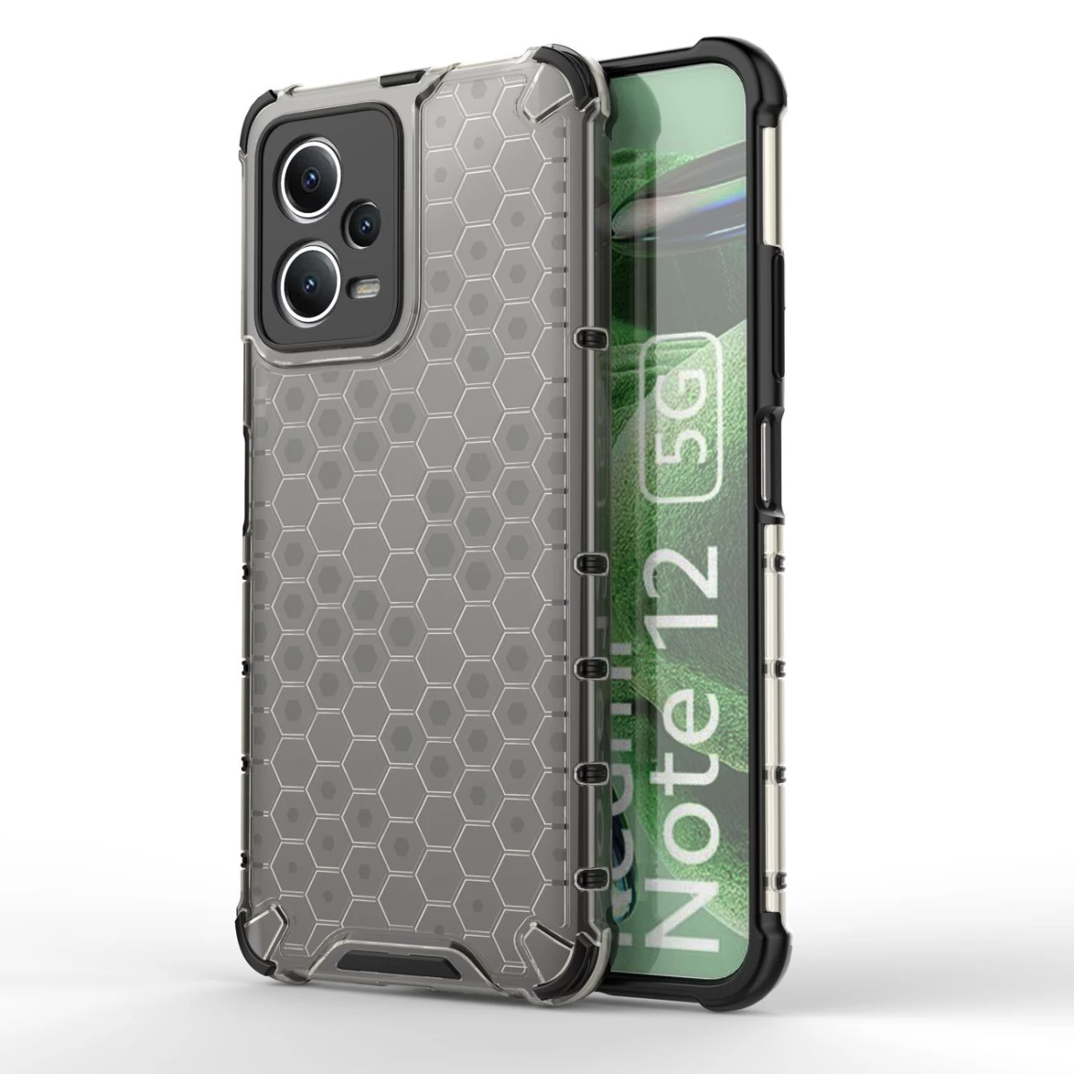 šarvuotas Hibridinis Dėklas, Skirtas Xiaomi Redmi Note 12 5g / Poco X5 5g Honeycomb Black