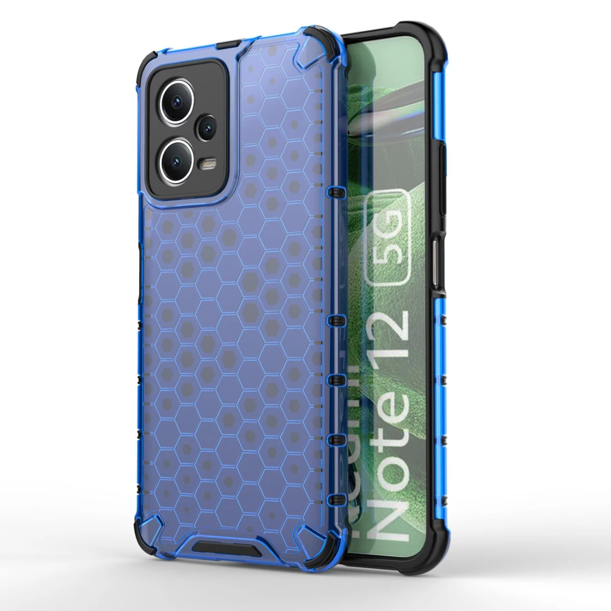 šarvuotas Hibridinis Dėklas xiaomi Redmi Note 12 5g / poco X5 5g Honeycomb Blue