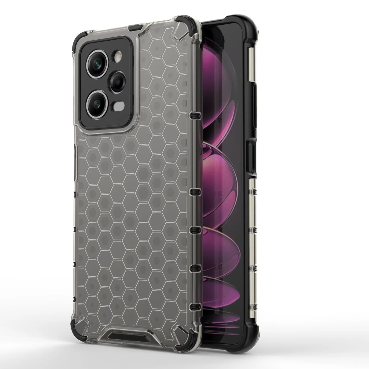 šarvuotas Hibridinis Dėklas xiaomi Redmi Note 12 Pro / poco X5 Pro 5g Honeycomb Juodos Spalvos šarvuotas Hibridinis Dėklas xiaomi Redmi Note 12 Pro / poco X5 Pro 5g Honeycomb Juodos Spalvos