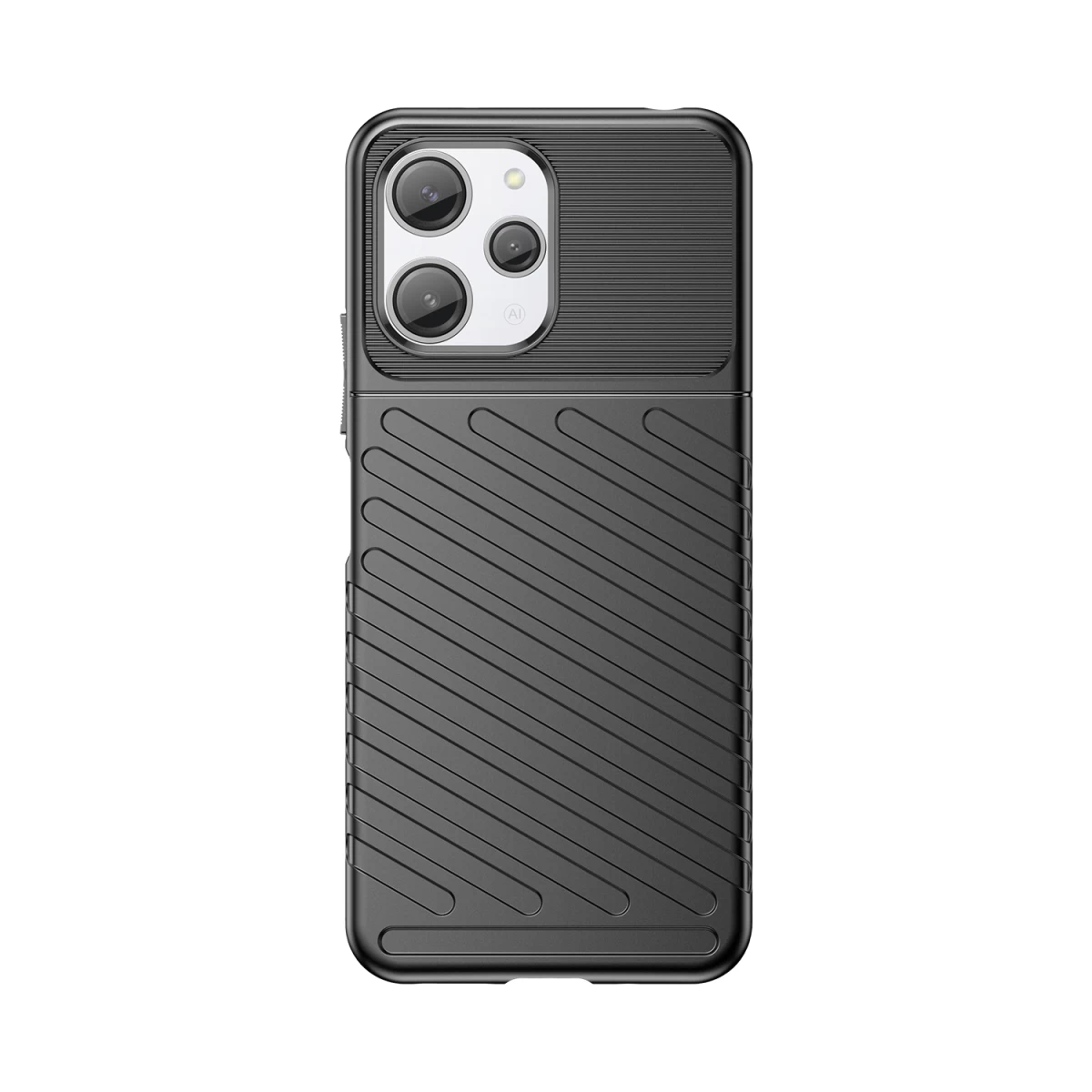 šarvuotas Lankstus Dėklas Xiaomi Redmi 12 Thunder Case Black