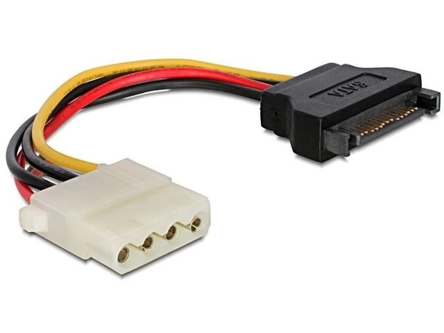 Sata Power Cable 15PIN   Male-&gt;4PIN Molex 15cm