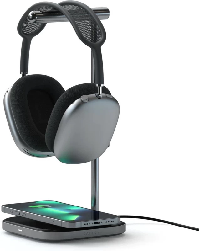 satechi Ausinių Stovas 2in1 - airpods Max Ir Belaidžio įkroviklio Stovas (kosminės Pilkos Spalvos) satechi Ausinių Stovas 2in1 - airpods Max Ir Belaidžio įkroviklio Stovas (kosminės Pilkos Spalvos)